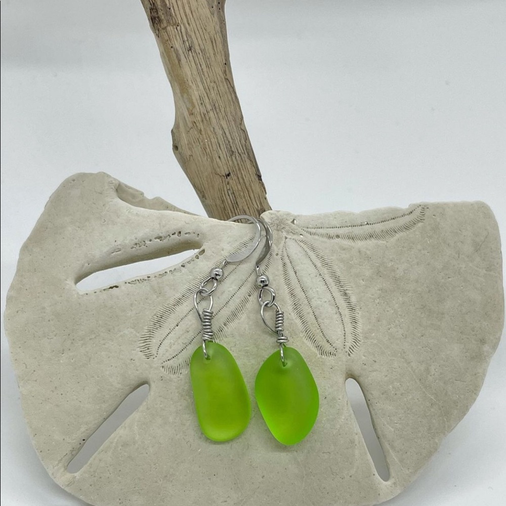 Seaglass earrings